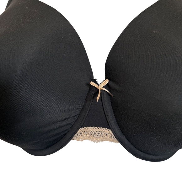 Cacique Lightly Lined Full Coverage Black Bra Women's Size 44DDD - Picture 9 of 16